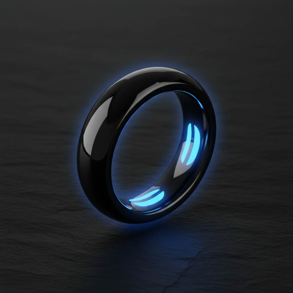 Hero Shot – Black Smart Ring