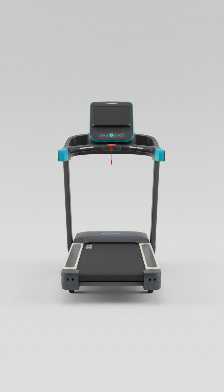 Performance Treadmill with Blue Accents