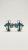 Adjustable Brushed Steel Dumbbell