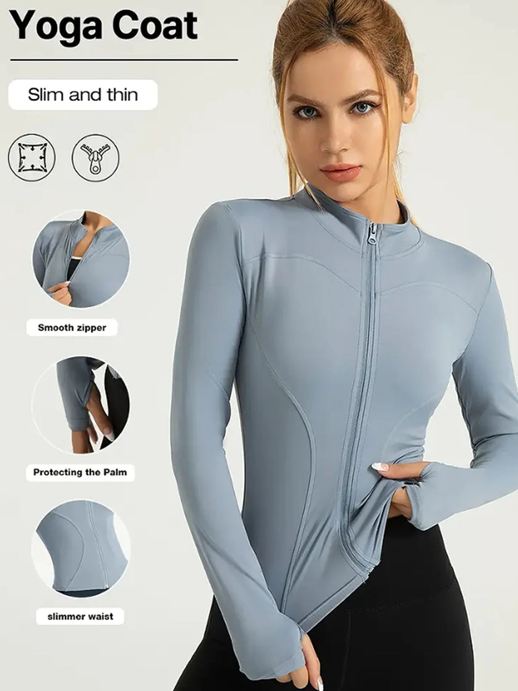 Fitness wear long-sleeved yoga coat