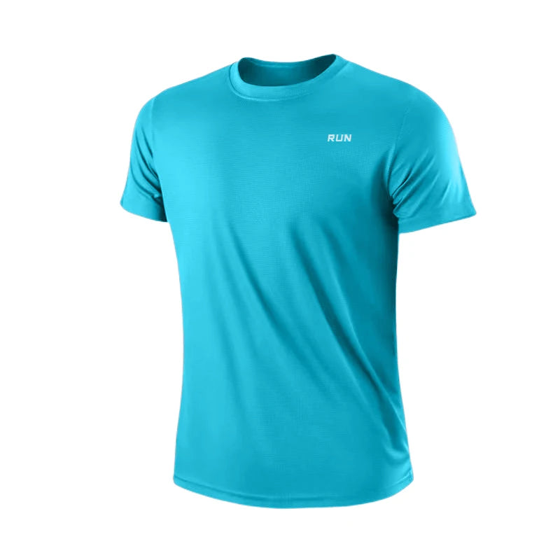 Summer Mens Quick Dry Running Bodybuilding Shirts