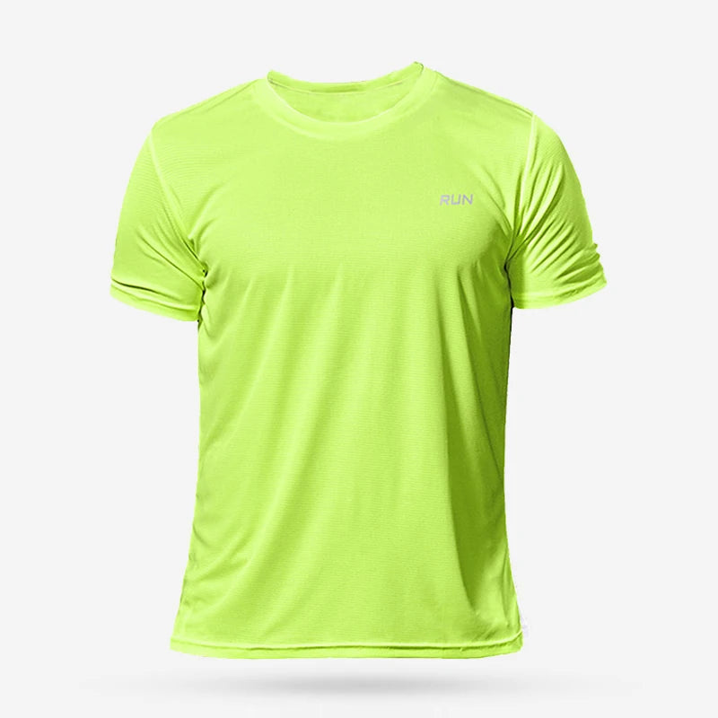 Summer Mens Quick Dry Running Bodybuilding Shirts