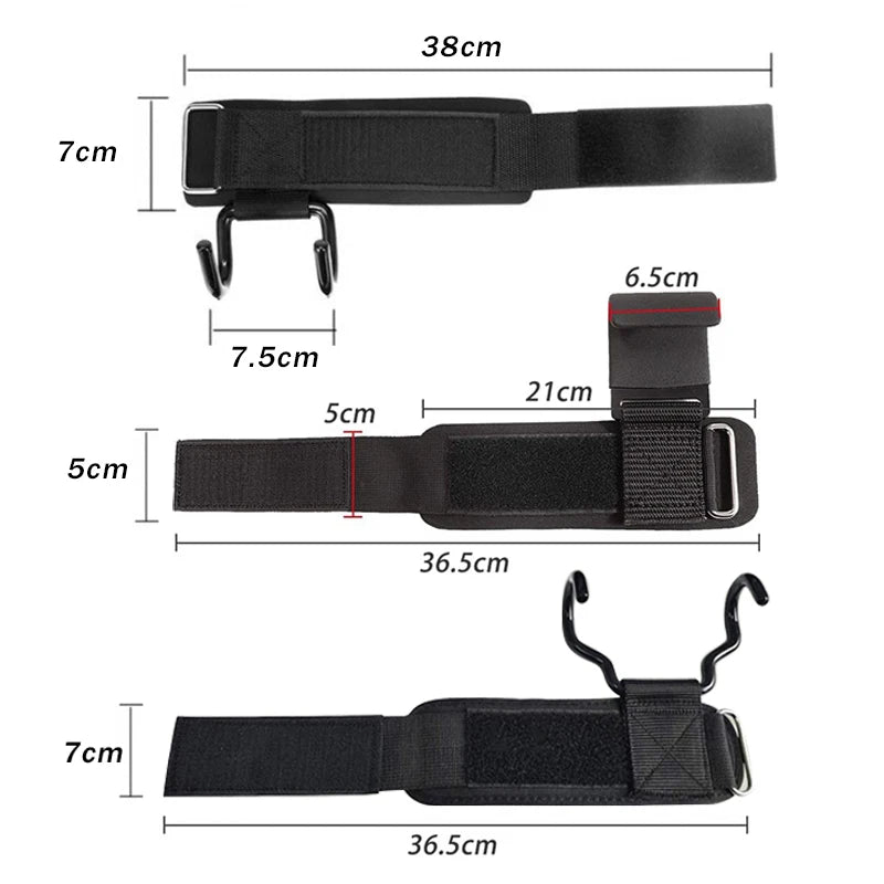 Weight Lifting Hook Grips With Wrist Wraps