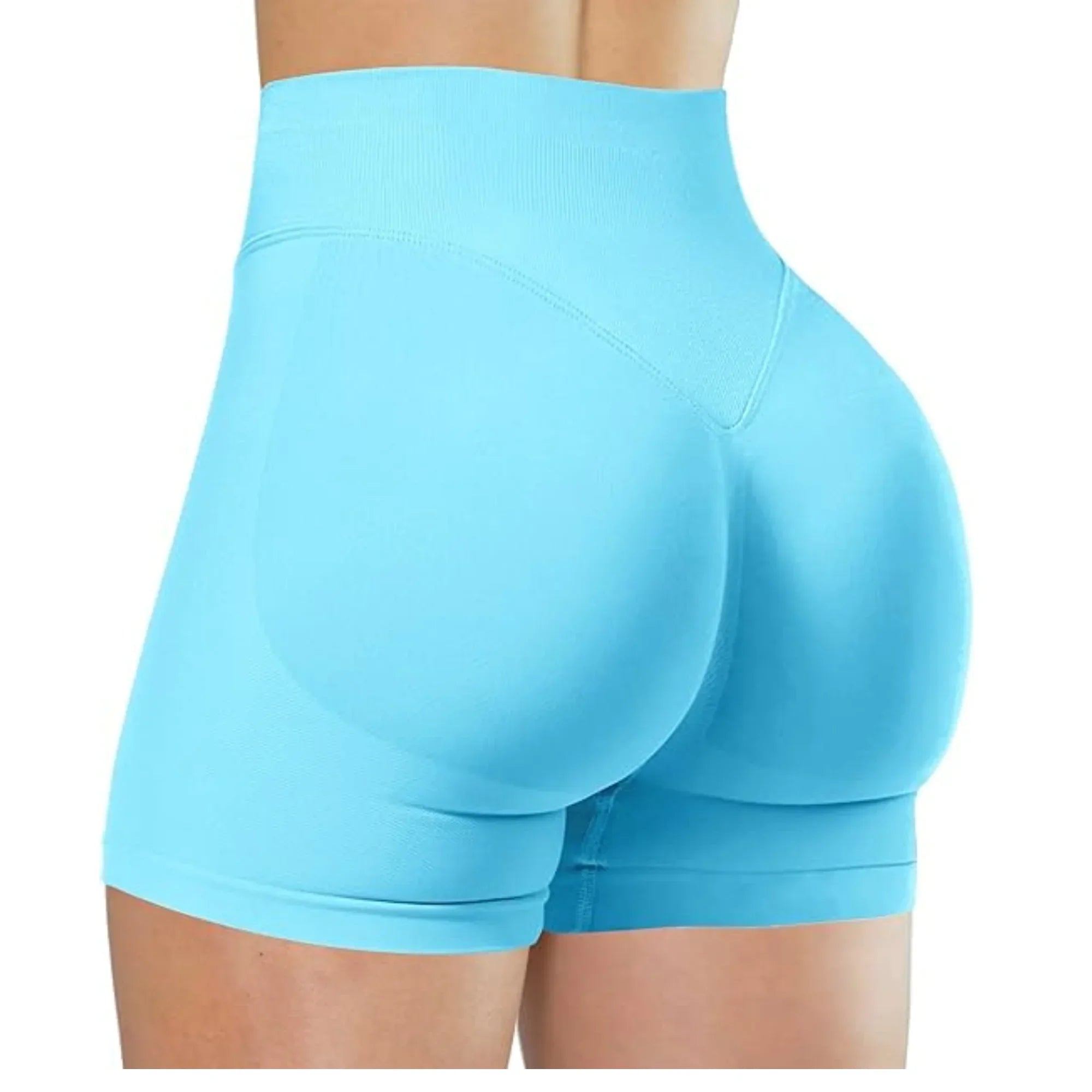 Summer High Waisted Yoga Shorts for Women