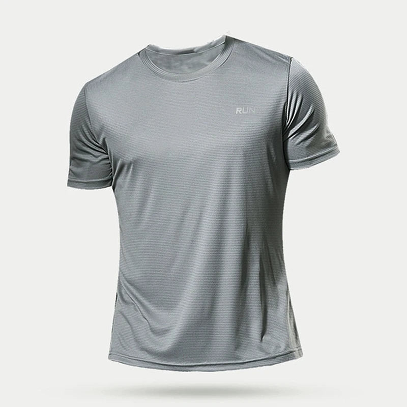 Summer Mens Quick Dry Running Bodybuilding Shirts