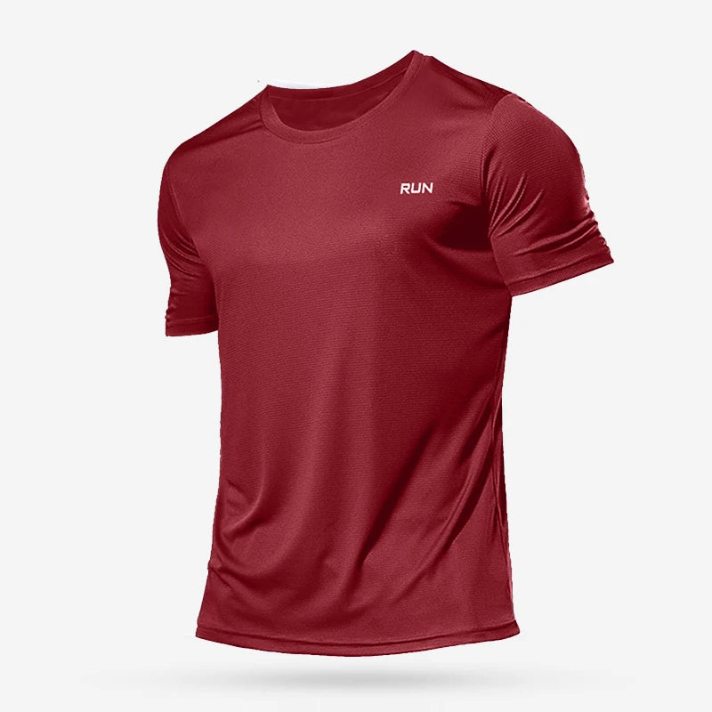 Summer Mens Quick Dry Running Bodybuilding Shirts