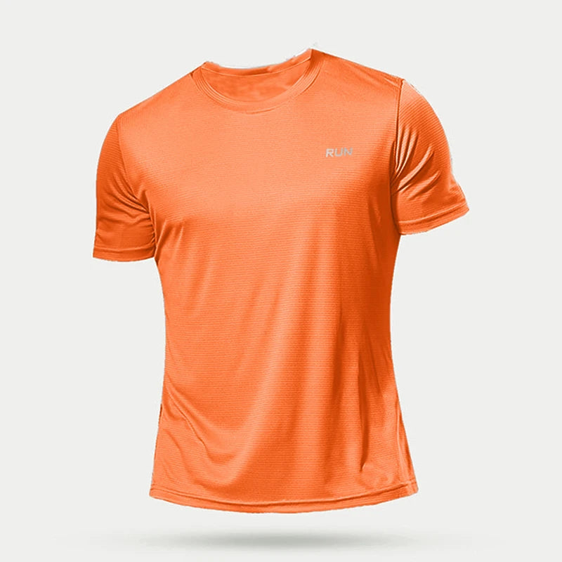 Summer Mens Quick Dry Running Bodybuilding Shirts