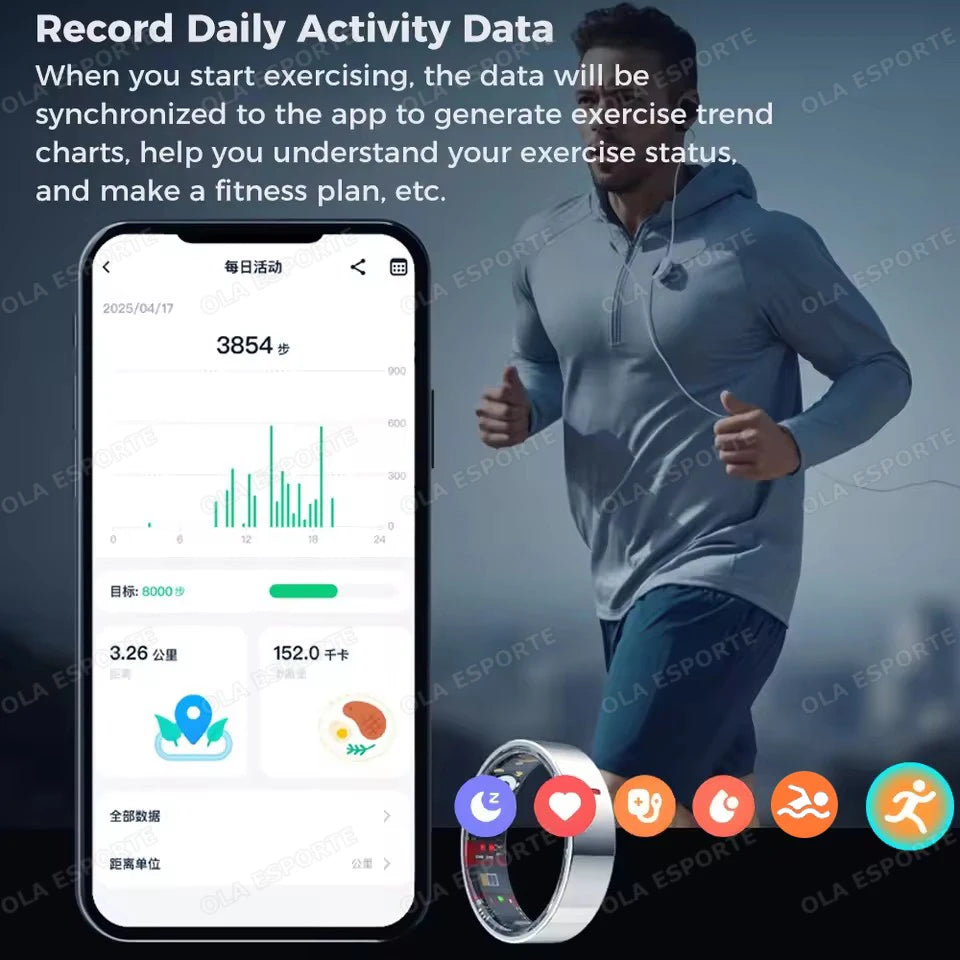 Smart Health Ring | Heart Rate, Sleep & Activity Tracker
